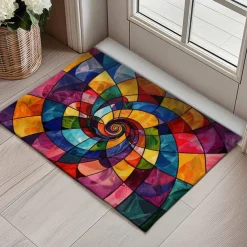 Rainbow Painting Doormat Floor Mats Washable Rugs Kitchen Mat Non-Slip Oil Proof Rug Indoor Outdoor Mat Bedroom Decor Bathroom Mat Entrance Rug