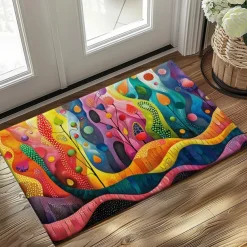 Rainbow Pride Month LGBTQ Doormat Kitchen Mat Floor Mat Non-Slip Area Rug Oil Proof Rug Indoor Outdoor Mat Bedroom Decor Bathroom Mat Entrance Entreyway Rug
