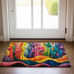 Rainbow Pride Month LGBTQ Doormat Kitchen Mat Floor Mat Non-Slip Area Rug Oil Proof Rug Indoor Outdoor Mat Bedroom Decor Bathroom Mat Entrance Entreyway Rug