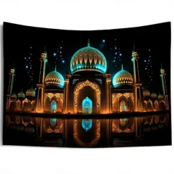 Ramadan Night Hanging Tapestry Wall Art Large Tapestry Mural Decor Photograph Backdrop Blanket Curtain Home Bedroom Living Room Decoration