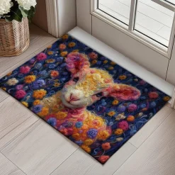 Ramadan Sheep Doormat Floor Mats Washable Rugs Kitchen Mat Non-Slip Oil Proof Rug Indoor Outdoor Mat Bedroom Decor Bathroom Mat Entrance Rug
