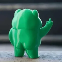 Rebellious Frog Figurine, Small Frog Resin Ornaments Crafts