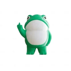 Rebellious Frog Figurine, Small Frog Resin Ornaments Crafts