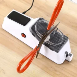 Rechargeable Electric Knife Sharpener - Fast and Automatic Sharpening for Kitchen Knives and Scissors