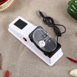 Rechargeable Electric Knife Sharpener - Fast and Automatic Sharpening for Kitchen Knives and Scissors