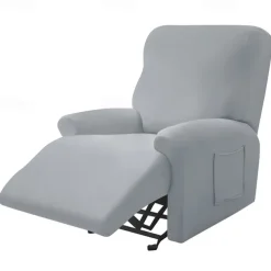 Recliner Cover Arm Chair Burgundy Recliner Covers Slipcover Stretch Couch Cover Washable Chair Cover Protector for Dogs Pet(1 Backrest Cover, 1 Seat Cover, 2 Armrest Cover)