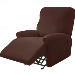 Recliner Cover Arm Chair Burgundy Recliner Covers Slipcover Stretch Couch Cover Washable Chair Cover Protector for Dogs Pet(1 Backrest Cover, 1 Seat Cover, 2 Armrest Cover)