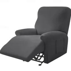 Recliner Cover Arm Chair Burgundy Recliner Covers Slipcover Stretch Couch Cover Washable Chair Cover Protector for Dogs Pet(1 Backrest Cover, 1 Seat Cover, 2 Armrest Cover)