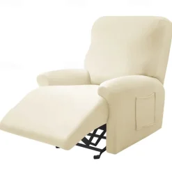 Recliner Cover Arm Chair Burgundy Recliner Covers Slipcover Stretch Couch Cover Washable Chair Cover Protector for Dogs Pet(1 Backrest Cover, 1 Seat Cover, 2 Armrest Cover)