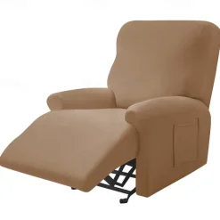 Recliner Cover Arm Chair Burgundy Recliner Covers Slipcover Stretch Couch Cover Washable Chair Cover Protector for Dogs Pet(1 Backrest Cover, 1 Seat Cover, 2 Armrest Cover)