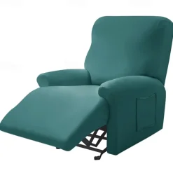 Recliner Cover Arm Chair Burgundy Recliner Covers Slipcover Stretch Couch Cover Washable Chair Cover Protector for Dogs Pet(1 Backrest Cover, 1 Seat Cover, 2 Armrest Cover)