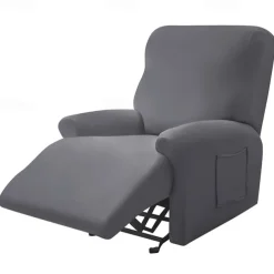 Recliner Cover Arm Chair Burgundy Recliner Covers Slipcover Stretch Couch Cover Washable Chair Cover Protector for Dogs Pet(1 Backrest Cover, 1 Seat Cover, 2 Armrest Cover)