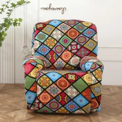 Recliner Covers Stretch Recliner Covers Arm Chair Slipcover Washable Couch Cover with Pocket Protector for Pet, Dogs(1 Backest Cover,1 Seat Cover,2 Armrest Cover)