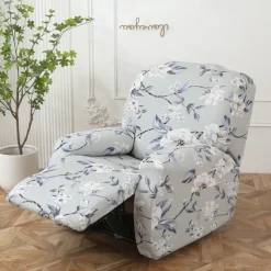 Recliner Covers Stretch Recliner Covers Arm Chair Slipcover Washable Couch Cover with Pocket Protector for Pet, Dogs(1 Backest Cover,1 Seat Cover,2 Armrest Cover)