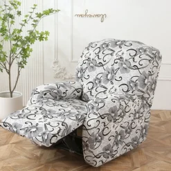 Recliner Covers Stretch Recliner Covers Arm Chair Slipcover Washable Couch Cover with Pocket Protector for Pet, Dogs(1 Backest Cover,1 Seat Cover,2 Armrest Cover)