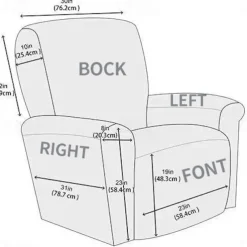 Recliner Covers Stretch Recliner Covers Arm Chair Slipcover Washable Couch Cover with Pocket Protector for Pet, Dogs(1 Backest Cover,1 Seat Cover,2 Armrest Cover)