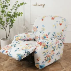 Recliner Covers Stretch Recliner Covers Arm Chair Slipcover Washable Couch Cover with Pocket Protector for Pet, Dogs(1 Backest Cover,1 Seat Cover,2 Armrest Cover)
