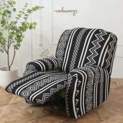 Recliner Covers Stretch Recliner Covers Arm Chair Slipcover Washable Couch Cover with Pocket Protector for Pet, Dogs(1 Backest Cover,1 Seat Cover,2 Armrest Cover)