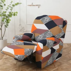 Recliner Covers Stretch Recliner Covers Arm Chair Slipcover Washable Couch Cover with Pocket Protector for Pet, Dogs(1 Backest Cover,1 Seat Cover,2 Armrest Cover)