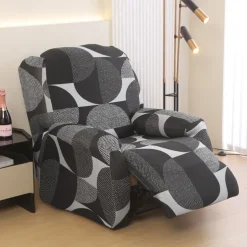 Recliner Sofa Cover Non-Slip All-Inclusive Massage Lazy Boy Single Seat Couch Cover Durable Armchair Slipcover Stretchable Protector for Living Room or Office Furniture