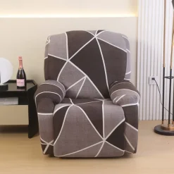 Recliner Sofa Cover Non-Slip All-Inclusive Massage Lazy Boy Single Seat Couch Cover Durable Armchair Slipcover Stretchable Protector for Living Room or Office Furniture