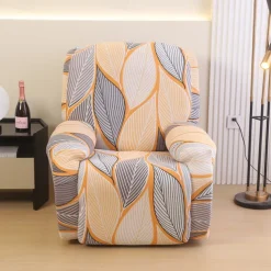 Recliner Sofa Cover Non-Slip All-Inclusive Massage Lazy Boy Single Seat Couch Cover Durable Armchair Slipcover Stretchable Protector for Living Room or Office Furniture