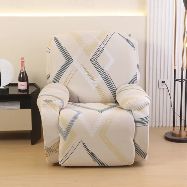 Recliner Sofa Cover Non-Slip All-Inclusive Massage Lazy Boy Single Seat Couch Cover Durable Armchair Slipcover Stretchable Protector for Living Room or Office Furniture