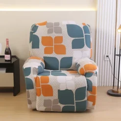 Recliner Sofa Cover Non-Slip All-Inclusive Massage Lazy Boy Single Seat Couch Cover Durable Armchair Slipcover Stretchable Protector for Living Room or Office Furniture