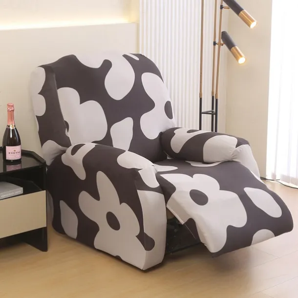 Recliner Sofa Cover Non-Slip All-Inclusive Massage Lazy Boy Single Seat Couch Cover Durable Armchair Slipcover Stretchable Protector for Living Room or Office Furniture