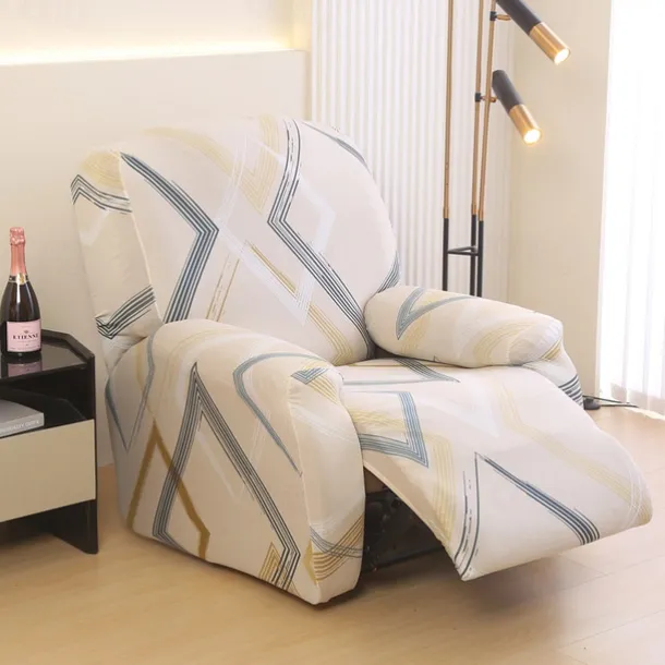 Recliner Sofa Cover Non-Slip All-Inclusive Massage Lazy Boy Single Seat Couch Cover Durable Armchair Slipcover Stretchable Protector for Living Room or Office Furniture