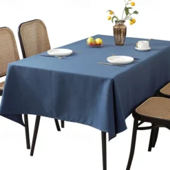 Rectangle Table Cloth Linen Farmhouse Tablecloth Waterproof Anti-Shrink Soft and Wrinkle Resistant Decorative Fabric Table Cover for Kitchen