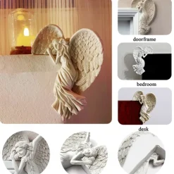 Redemption Angel Door Frame Pendant Awakening Angel Wings Pendant Door Frame Decoration Resin Pendant Decoration