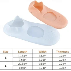 Relieve Foot Pain & Pressure Instantly with Reusable Silicone Socks - Perfect for Men & Women