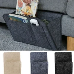 Remote Control Hanging Caddy Bedside Couch Storage Organizer Bed Holder Pockets Bed Pocket Sofa Organizer Pockets Book Holder