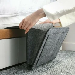 Remote Control Hanging Caddy Bedside Couch Storage Organizer Bed Holder Pockets Bed Pocket Sofa Organizer Pockets Book Holder