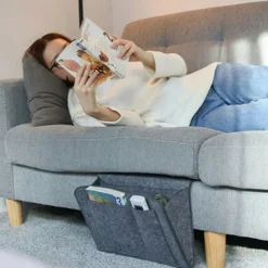 Remote Control Hanging Caddy Bedside Couch Storage Organizer Bed Holder Pockets Bed Pocket Sofa Organizer Pockets Book Holder