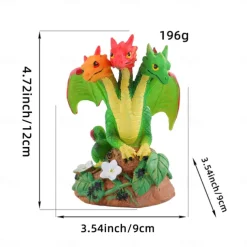 Resin Dragonfly Dinosaur Figurine Adorable Garden Decor for Your Yard, Unique Home & Patio Ornament, Perfect for Gardening Enthusiast