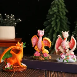 Resin Dragonfly Dinosaur Figurine Adorable Garden Decor for Your Yard, Unique Home & Patio Ornament, Perfect for Gardening Enthusiast