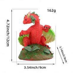 Resin Dragonfly Dinosaur Figurine Adorable Garden Decor for Your Yard, Unique Home & Patio Ornament, Perfect for Gardening Enthusiast