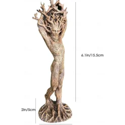 Resin Dryade Statue Figures, Dryade Ornament, Goddess Statue, God or Goddess of the Tree Statue, Craft Statue Model Sculptures Home Decor Sculpture Gift, Garden Craft Garden Park Decoration