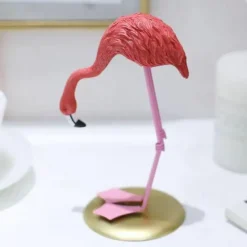 Resin Flamingo Ornaments Flamingo Statue Bird Figurine Animal Sculpture Tabletop Decoration for Home Garden Table Decor
