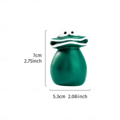 Resin Sculpture of Three Frogs - Sad Big Mouth Frog Statue Decoration, Resin Frog Animal Decoration for Garden and Home.