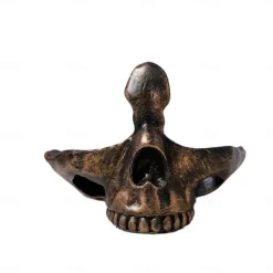 Resin Skull Glasses Holder, Gothic Eyewear Stand for Desk, Resin Storage Ornament, Home Office Decor, Handicraft Figurine