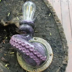 Retro Hanging Wall Light, Retro Octopus Tentacle Light, Monsters with Bulbs Hanging Wall Octopus Tentacle lamp Holder for Home Decor