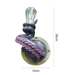 Retro Hanging Wall Light, Retro Octopus Tentacle Light, Monsters with Bulbs Hanging Wall Octopus Tentacle lamp Holder for Home Decor