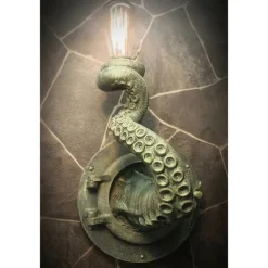 Retro Hanging Wall Light, Retro Octopus Tentacle Light, Monsters with Bulbs Hanging Wall Octopus Tentacle lamp Holder for Home Decor