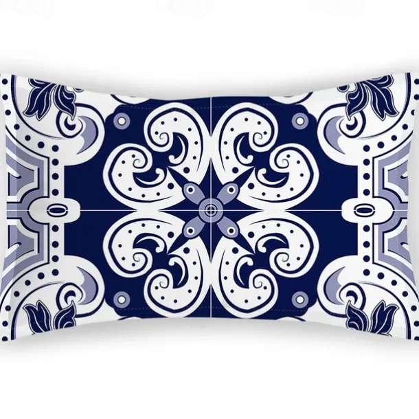 Retro Pillowcases, Classical Elegant Flannel Twill Imitation Pillowcases, Home Bedding, Printed Satin, New Chinese Style Pillowcases