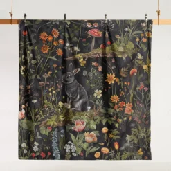 Retro Rainforest Rabbit Duvet Cover Set 2-piece Set 3-piece Set Lightweight Soft Short Plush Set Thick Feather Square Bed