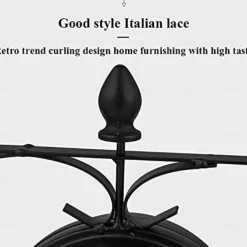 Retro Wall Clock Double-Sided European Antique Style Creative Classic Wall Hanging Clocks Outdoor Living Room Bedroom Study Wall Decoration 5 inch