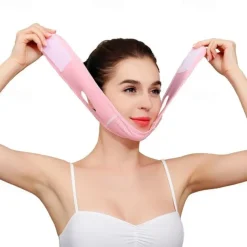 Reusable Double Chin Reducer, V Shaped Lifting Firming Face Mask, Smooth Wrinkle Face Mask,Chin Up Mask, Face Lifting Belt
